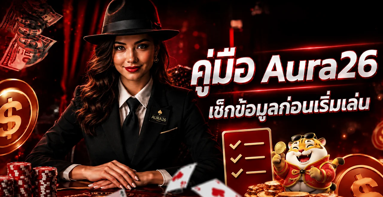 Aura26 คู่มือตรวจเว็บ สมัคร ฝากถอน และเล่นอย่างมีสติ